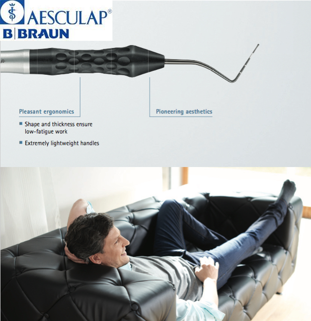 Strumenti Ergoprobe Aesculap impugnatura ergonomica
