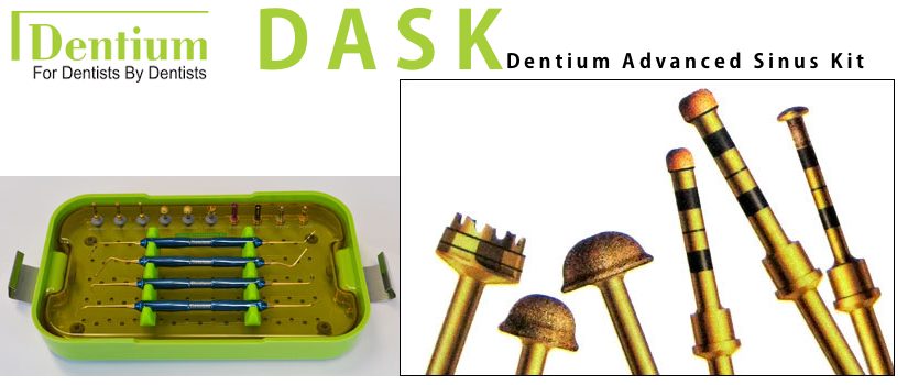 Il DASK Dentium per il Rialzo di seno per via Crestale e Laterale: il kit definitivo