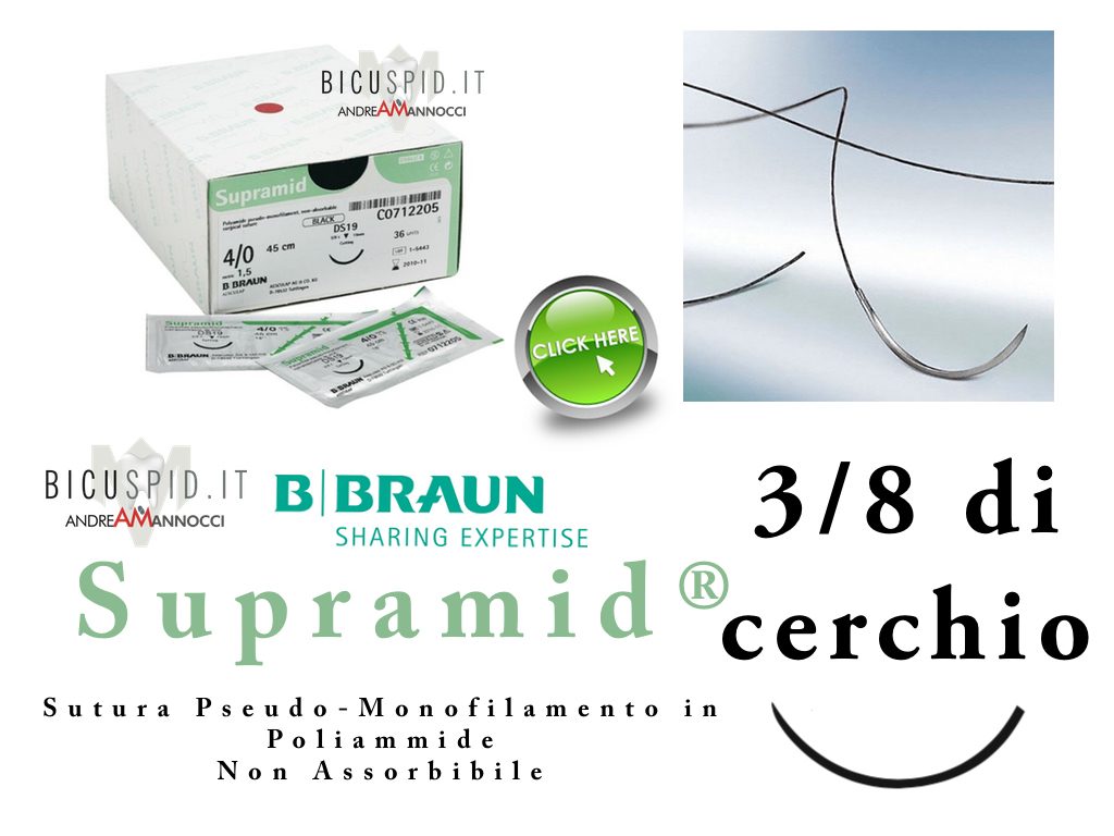 Supramid suture 3/8 di cerchio vedi i prezzi